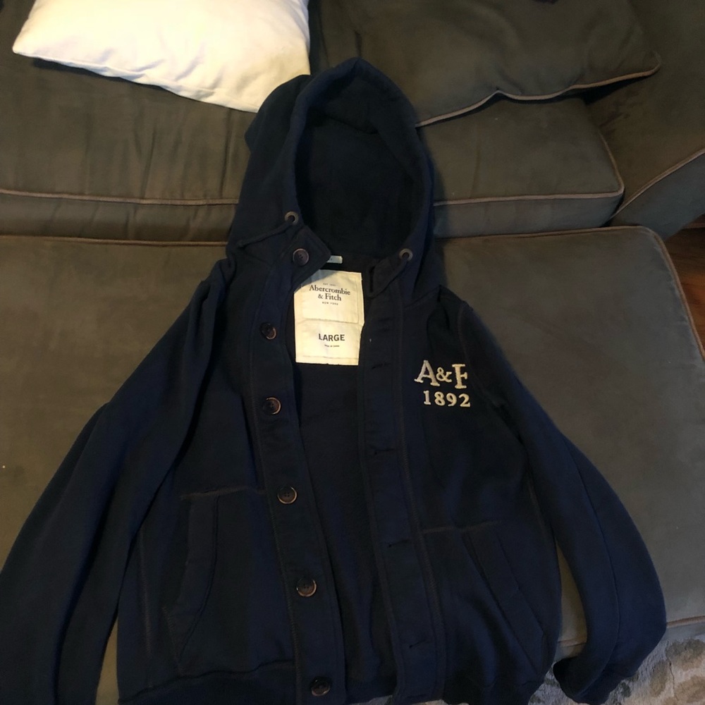 Navy blue Abercrombie and Fitch jacket